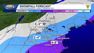 Video: Slick travel possible in parts of NH Monday morning