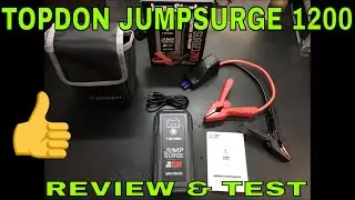 TOPDON JUMPSURGE 1200 JUMP STARTER REVIEW AND TEST!
