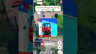 🤯I found strange bus wall 🧱 in real life on google earth 🌎 #shorts #viral #trending #worldearthvisit
