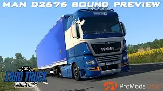 1ST DRIVE WITH MY D26 SOUND | ETS2 1.43 | ProMods 2.60 | MAN TGX 18.470 | Granville - Limoges