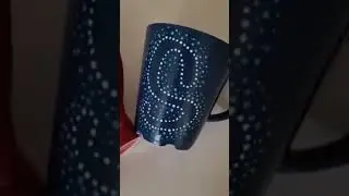 Custom Coffee Mug With Dotted Initial