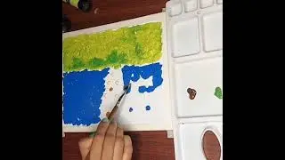 Man walking a dog || Acrylic painting