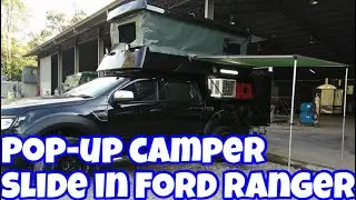 Pop up roof | Slide in Camper box ford Ranger