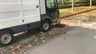 Luhuan Pure Electric Washing & Sweeping Machine | Leaf Collection Demonstration