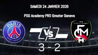 PSG Academy vs FC Monthey