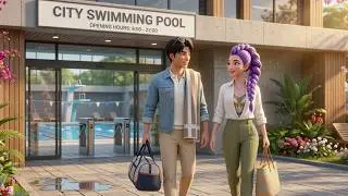 Family Pool Day (Kpop Demon Hunters Song) | Animated Music Video | Croco Beat