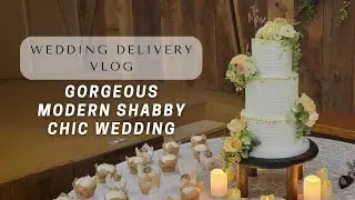GORGEOUS Modern Shabby Chic Wedding! | Start to Finish Wedding Set Up | Cake Vlog