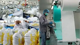 Fastest Face Mask Production Lines In China! Millions Of Masks A Day