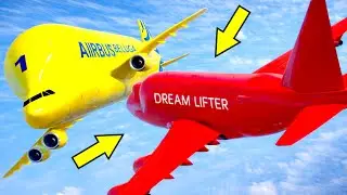 Airplanes Crash Into Each Other Mid-Air And Make Emergency Landings With Heavy Cargo | GTA 5