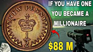 Top 8 Super Rare United Kingdom &frac12; Penny Coins That Could Shock You in Value!