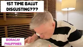 FIRST TIME TRYING BALUT!!!       ALSO BORACAY SUNSET!