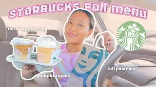TRYING STARBUCKS NEW FALL MENU DRINKS & PASTRIES 2021 ☕️🍁