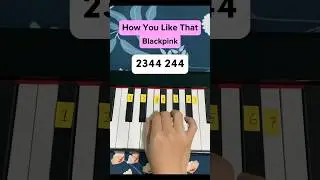 How You Like That - Blackpink (Piano Tutorial) #music #shorts