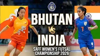 India Vs Bhutan Highlights | Women's SAFF Futsal Championship match 2026 | Bhutan 2-1 India |