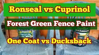 Ronseal One Coat Against Cuprinol Ducksback: Comparing Forest Green Fence and Shed Paint