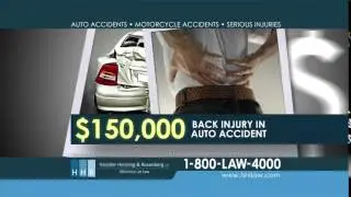 Did You Suffer a Back or Neck Injury In A Car Accident? Hurt In A Car? Call HHR!