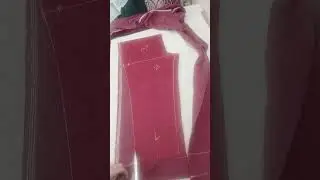 Velvet pent cutting and stitching 