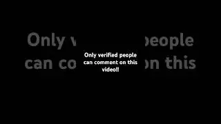 Only verified people can comment on this video #verified #viralvideo #viral￼￼￼