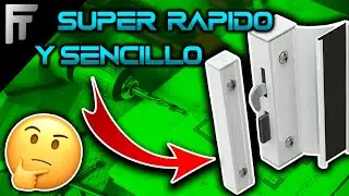 Como colocar una jaladera estriada o de perico para ventana de aluminio,jaladera de perico para vent