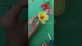 Stocking flower || #stockings #flowers #video #youtube #viral #diy #handmade #art #creative #shorts