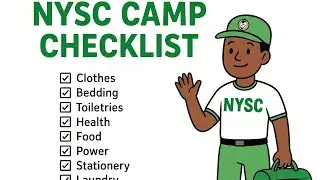 NYSC Camp Packing List 2025! (Everything You Need) -Whiteboard Explainer#NYSC#NYSCCamp #NYSCCamp2025
