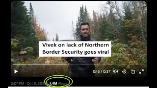 Vivek on US lack of Northern border security goes viral near 1M views in 1 day