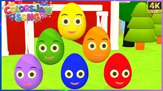 Colorful Egg Song 🥚🌈 | Learn Colors for Kids | Fun Nursery Rhymes
