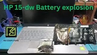 HP 15 dw Battery explosion | La-H323P |#batteryexplosion #laptop #rdcomputers #hp #laptop #srilanka