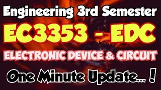 EC3353|Electronic Device and circuits|EDC|13marks|15marks|Important Questions|Engineering king|