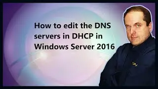 How to edit the DNS servers in DHCP in Windows Server 2016