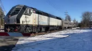 Train 1001 races across Main Street in Singac