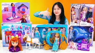 Unboxing Surprise Disney Frozen Toys | Princess Anna Styling Head| Cinderella's Rolling Carriage Toy