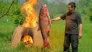 The Ultimate Backyard Feast! 🔥 HUGE Tandoori Fish & Lamb + Pizza cooked in a METAL BARREL?! 🤯🍕