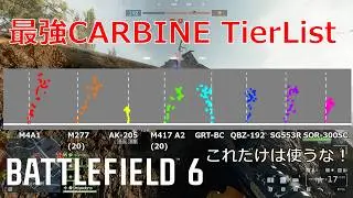 【bf6】CARBINE最強を決めます　最強武器tierlist
