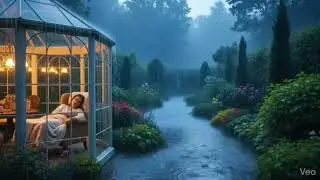 8 Hours of light rain and thunder for instant sleep and relaxation