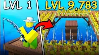 I'm playing the Russian Roblox game Fishing Empire.