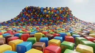 🌈 &ldquo;Giant Wave of Jelly Cubes! ASMR Surreal Squishy Ocean 😱✨&rdquo;