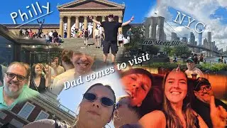 Travel Vlog. NYC & Philly, Dad comes to visit!