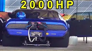 Pontiac Trans Am Firebird V8 2000HP BURNOUT SOUND ACCELERATION