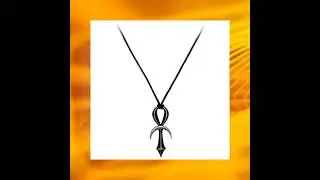 Alchemy Gothic Lunaris Ankh Pendant at NicheNoire