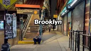 Relaxing Night Walk Brooklyn NY