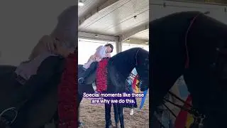 Special moments like this are why we do this! #asbdreams #americansaddlebred #wchs