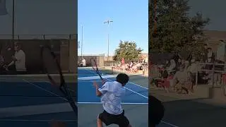 Top CHINA junior has a MASSIVE forehand #tennis #shorts