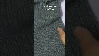 Hand knitted muffler #knitting #muffler #knittingdesign
