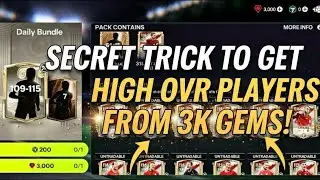 How get high ovr players from 3k gems|Get High OVR Players With Only 3K Gems Secret Trick 