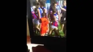 Danny Hughes throwing cheap punches