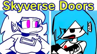 Friday Night Funkin' VS DOORS Elevator | Skyblue, Nusky, Ski (Roblox DOORS 1 to 100) (FNF Mod/Sky)