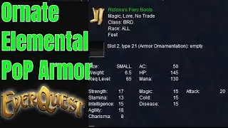 Making Ornate or Elemental PoP Armor EverQuest TLP Mangler