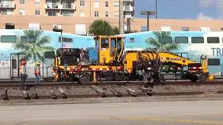 SFRTA Track Work PART ONE w/Amtrak P098-06 and three Tri-Rails - 10/6/19