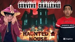 SURVIVING IN A HAUNTED HOUSE CHALLENGE GONE WRONG 😱#hauntedhouse #trendingvideo #viralvideo #vlog 